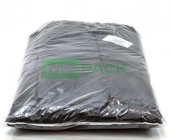 Мешки для мусора 120 л, 35 мкм, в пачках, 200 шт. черные, - 2х слойные до 35 кг - Вид 3
